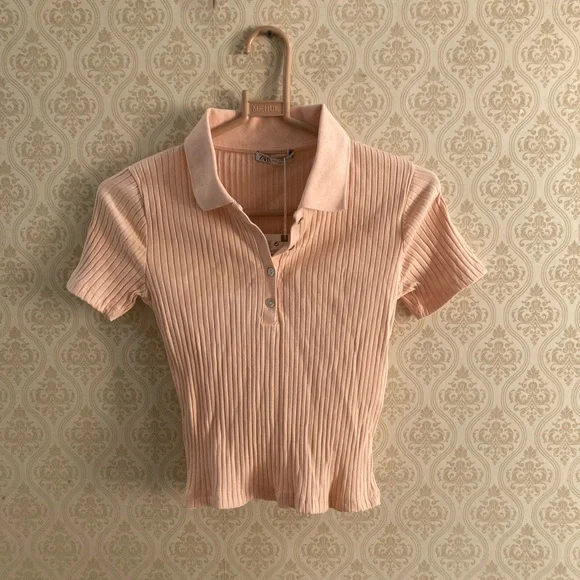 ZARA Ribbed Tshirt - Picture 3 of 5